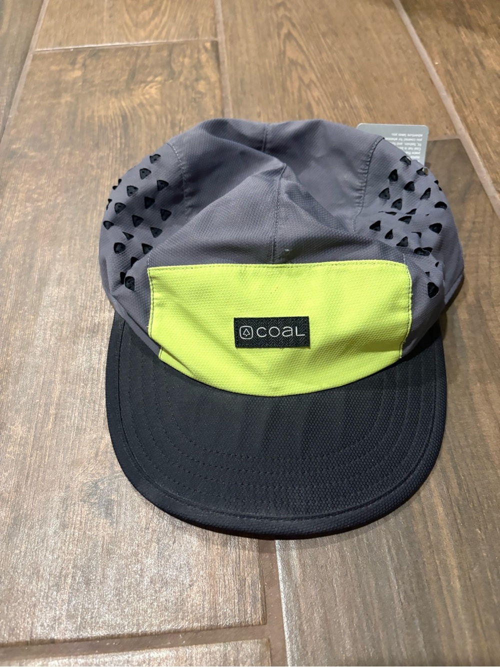 Coal Cap in Neon Yellow, Gray, and Black